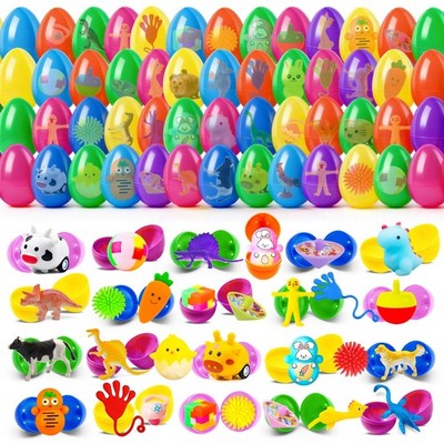 Beanumerous Easter Eggs Truly Filled 240 Pcs for Egg Hunt, 120 Prefilled East...