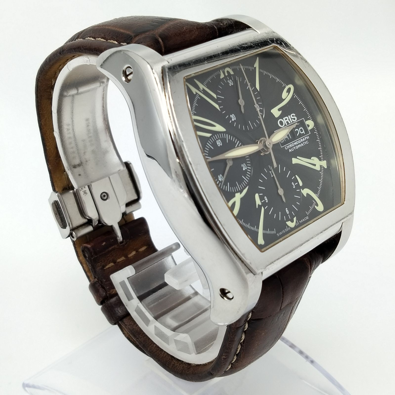 Oris Miles Chronograph Automatic Day Date Mens Wa… - image 4