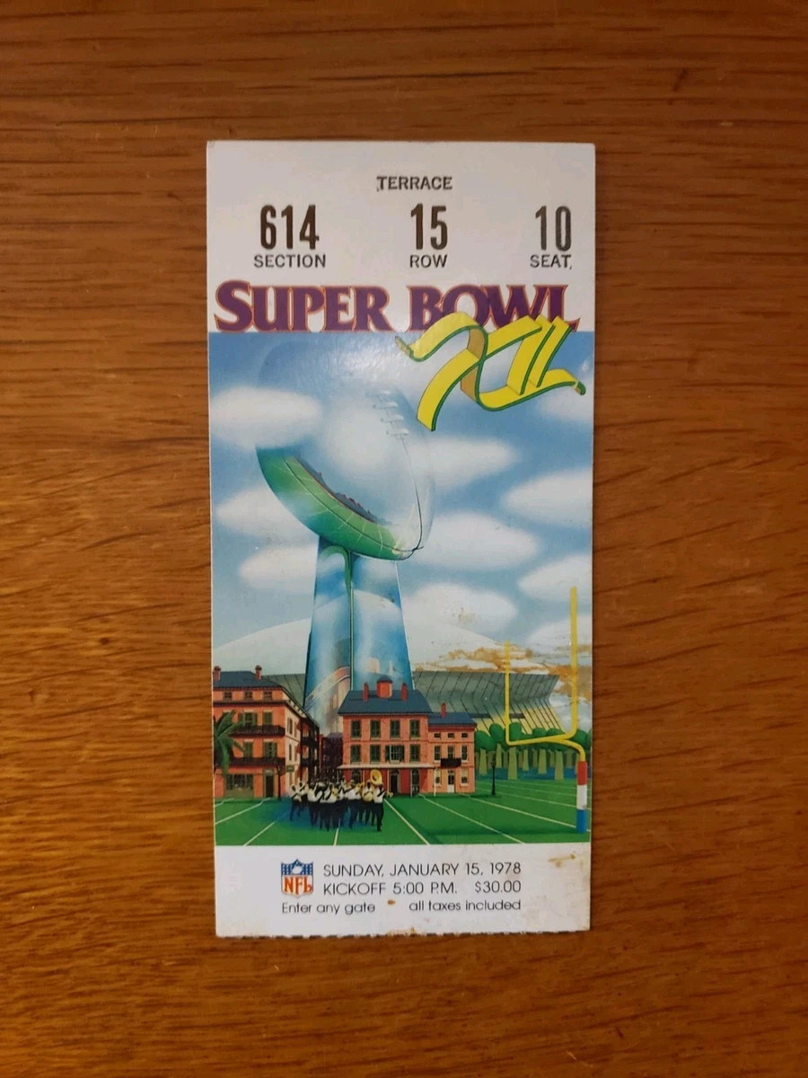 Super Bowl In Vintage Sports Ticket Stubs for sale | eBay