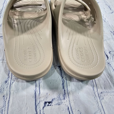 Crocs MENS SIZE 12 Baya Slide Sandals Beige 207627 Two Straps | eBay