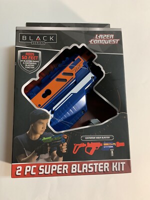 Lazer Conquest 2 Piece Super Blaster Kit, Blue & Orange
