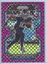 DEZ FITZPATRICK 2021 PANINI PRIZM PURPLE POWER PRIZM ROOKIE RC #D 38/49