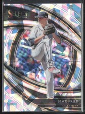 2020 Panini Select #119 Max Fried Premier Level Cracked Ice /25