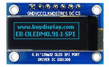 Blue 0.91" 128x32 SPI OLED Display Module for Arduino UNO Mega etc w/Tutorial