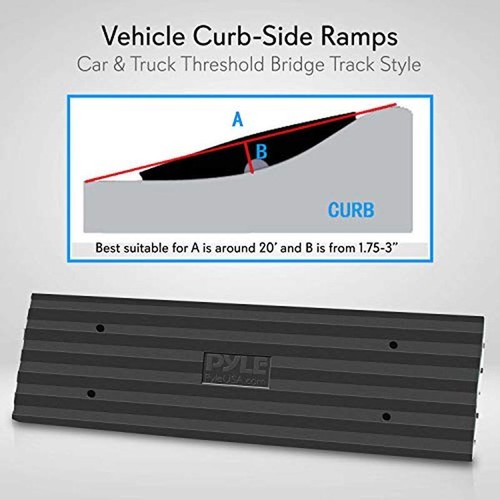 Heavy Duty Rubber Curb Ramp Vehicle Access Garage Loading Dock Scooter Bike New - Picture 2 of 6