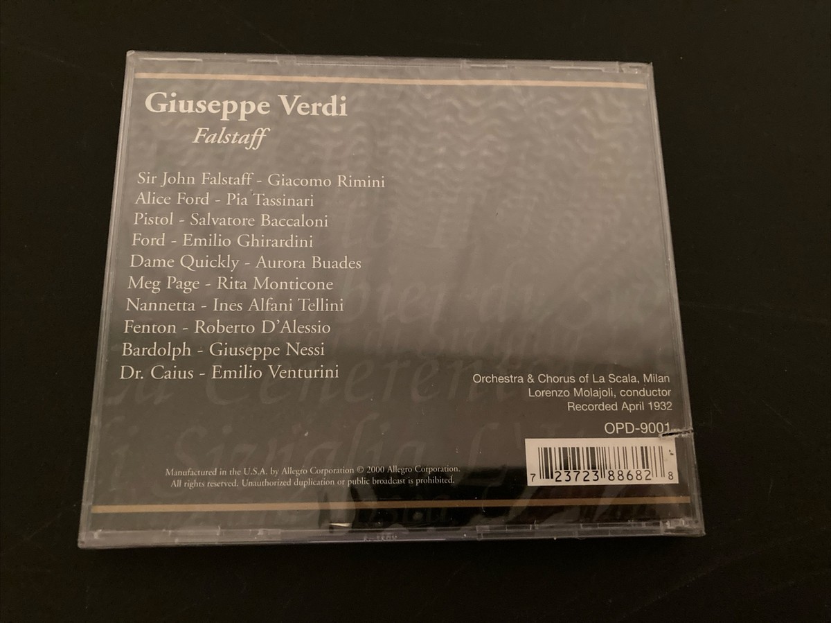 Falstaff［CD］ Verdi: Falstaff (CD, Sep-2000, 2 Discs, Opera D'Oro) for