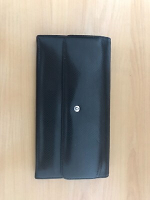 Porte-carte/portefeuille Trussardi – Cuir Noir – Fabriqué En Italie – Taille 38 – Occasion