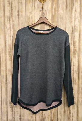 Smartwool Womens Shadow Pine Color Block Sweater Small Hiking Layer NWT
