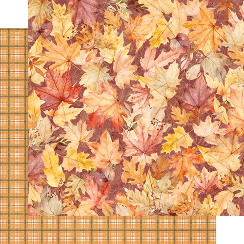 GRAPHIC 45 "AUTUMN GREETINGS" 8X8 PAPER PACK FALL PUMPKINS LEAVES SCRAPJACK'S PL - Imagen 3 de 9