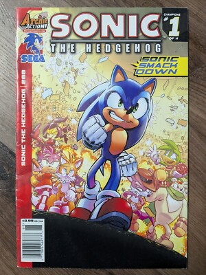 Sonic The Hedgehog #268 - HTF Newsstand - 1st Full App. of Breezie The Hedgehog!