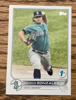2022 Topps Series 1 First 1st Edition Base Card Marco Gonzales Mariners