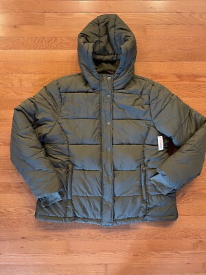 Amazon Essentials Women's Heavyweight Hooded Puffer Coat Size XXL NWT Olive