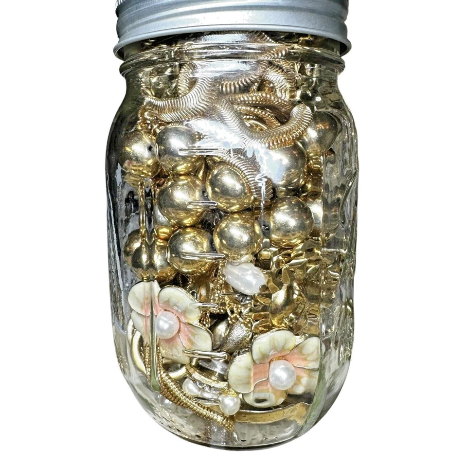 1.75 + 磅 1 全球共济会罐全金色调珠宝神秘套装可穿戴 GUC — 第 2/4 张图片