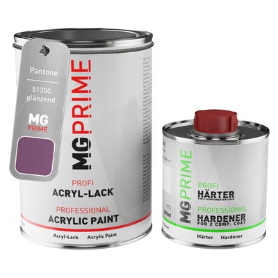 Pantone 5135C Purple glänzend Acryl Lack 1,5 Liter 1500 ml Dose inkl. Härter