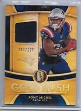 2020 Gold Standard  Rush SONY MICHEL jersey New England Patriots /199