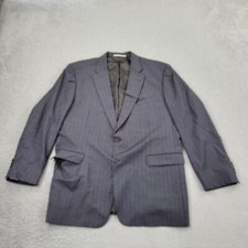 Burberry London Blazer Mens 48L Wool Striped Kensington Suit Jacket Sport Coat
