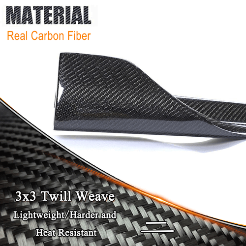 Faldas laterales de carbono faldas laterales accesorios faldones para Tesla Model 3 2016-2023 - Imagen 12 de 15
