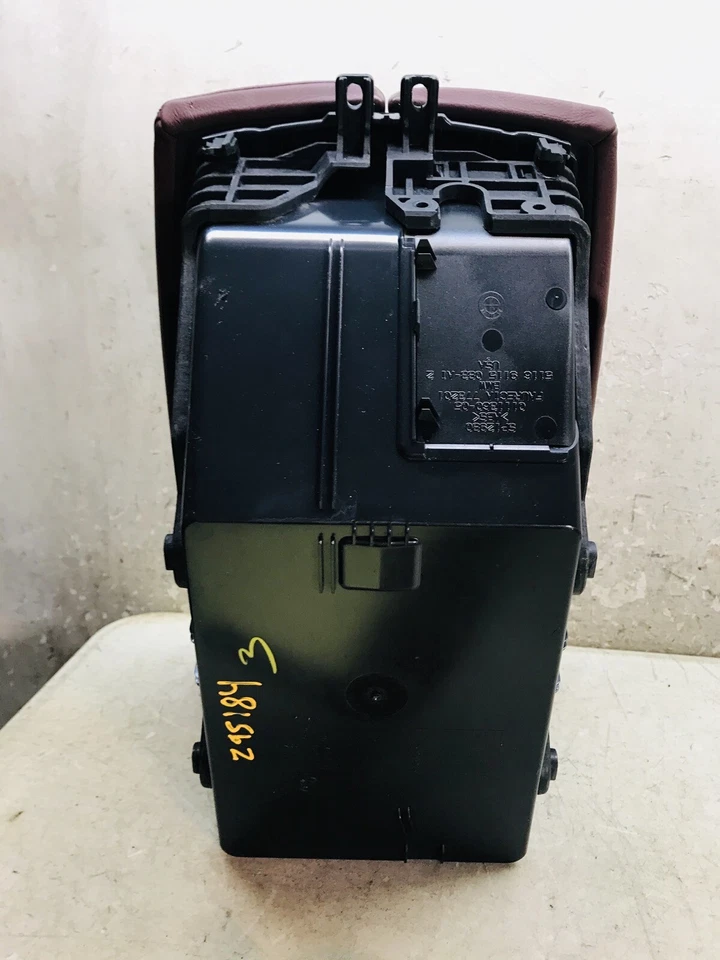 08 09 10 11 12 13 14 Reposabrazos Consola Tapa Cubierta Borgoña Foto 2 de 2