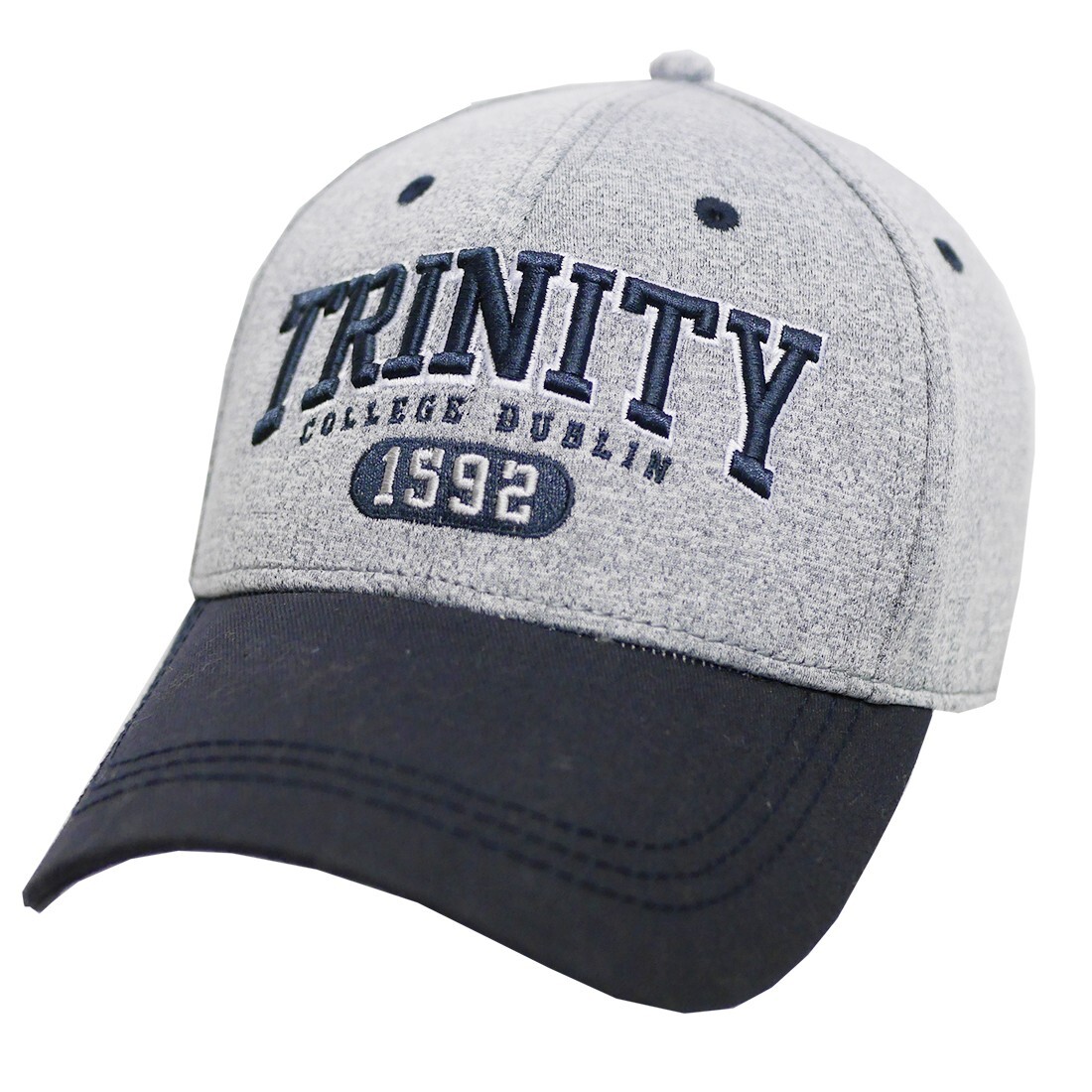Trinity College Dublin Grey Marl Navy 1592 Baseball Cap