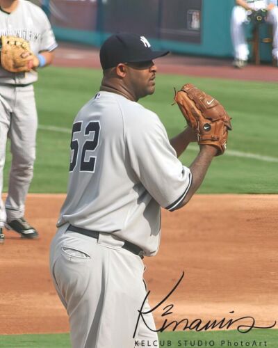 CC SABATHIA NY New York Yankees Vintage Retro 8x10 and other sizes NYY - Picture 1 of 4