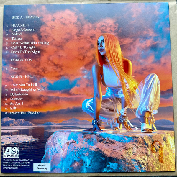 Ava Max Heaven & Hell LP, Album, Ltd, RE, Cle 2023 (M / M