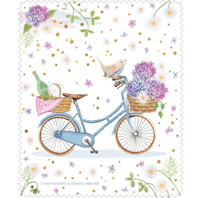 Rannenberg & Friends Brillenputztuch / Microfasertuch ''Fahrrad Victoria Nelson''