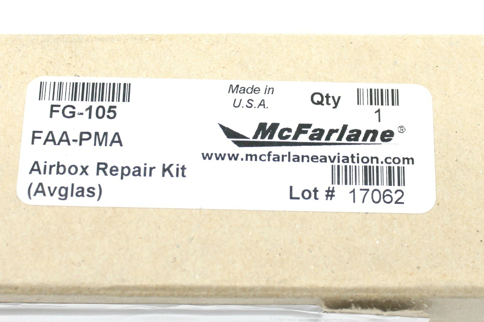 New Surplus McFarlane Carburetor Heat Box Repair Kit p/n FG105 FAA/PMA