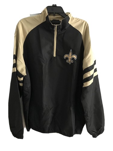 NWOT NEW ORLEANS SAINTS NFL Half Zip 