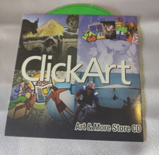 Vintage 1999 Broderbund ClickArt Art  More Store CD P/N: 178342-HDR