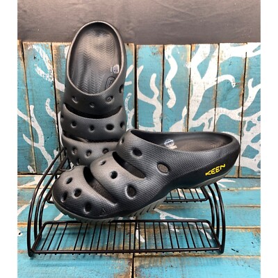 NEW KEEN Yogui Arts Slip-On Clog Graphite Black Mule Sandal