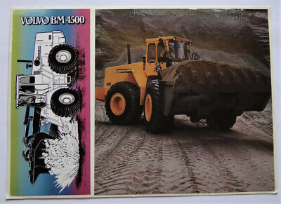 Werbe-Aufkleber Volvo BM 5350 / 861 Dumptruck Kipper LKW 80er Schweden Postkarte