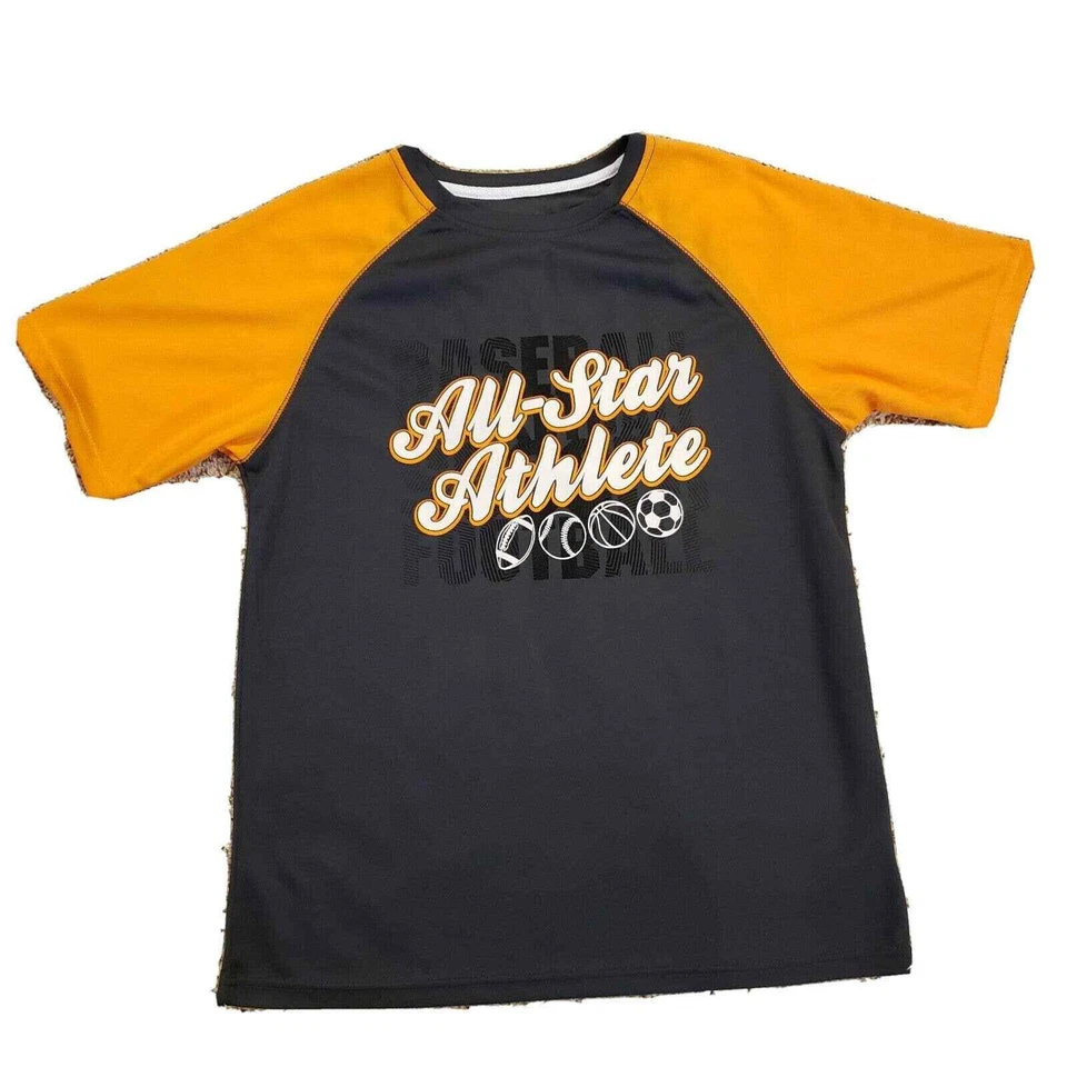 Lote de 4 camisetas Simply For Sports Tek Gear niños talla grande manga corta gráfico Foto 2 de 4