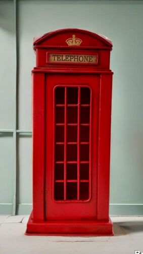 Vintage Retro Metal Iconic British Style London Telephone Box Booth Money Box - Picture 13 of 18