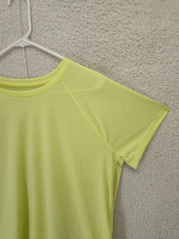 Top de mujer Tek Gear extra grande amarillo mezcla de polietileno manga corta equipo de entrenamiento Foto 3 de 4