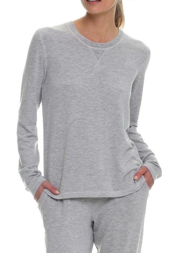 Papinelle Australia Sleep Top S Long Sleeve Soft Brushed Gray EUC B86 | eBay