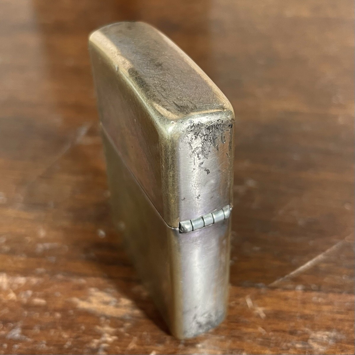 1994 Vintage Zippo Lighter Solid Brass Made in Bradford, USA Needs