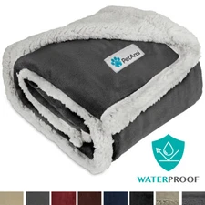 WATERPROOF Dog Blanket for Small Dog Puppy Cat Throw Reversible Sherpa 30x40Inch