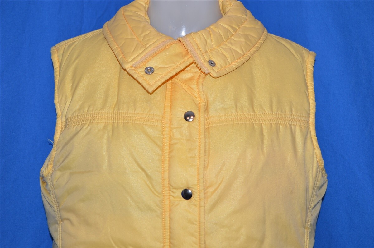 yellow down vest women's