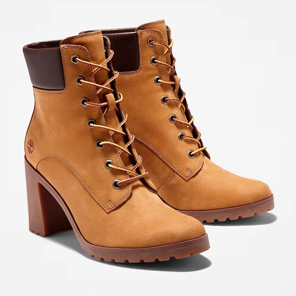Bota Timberland Feminina Allington Salto Alto Couro com Cadarço 6 Polegadas A1HLS - Imagem 2 de 4