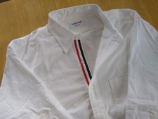 NWOT Thom Browne White Oxford Cloth Button Down Collar Grosgrain TB5 16.5-35