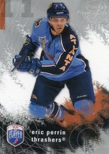 ERIC PERRIN 2007-08 BE A PLAYER PLATINUM PLAYERS CLUB HOCKEY CARD 5/25
