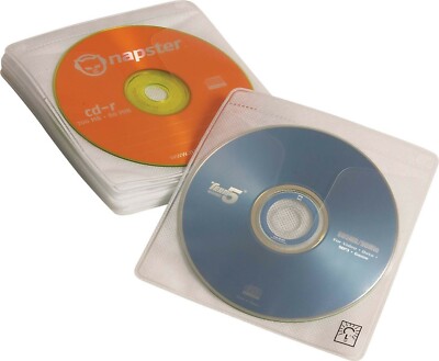 10 Pack Case Logic ProSleeve CD And DVD Sleeves Two Sided 3 Ring Binders