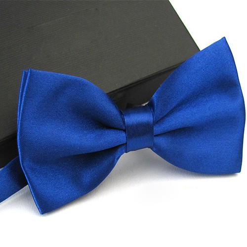 Bowtie Mens Adjustable Formal Wedding Party Necktie Bow Tie Solid Color Tuxedo - Picture 22 of 45