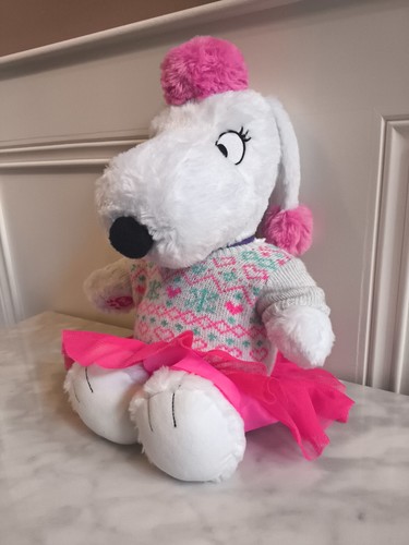 Peanuts The Movie Build A Bear Fifi Peluche 18" Corazones Vestido/Rosa Tutú Cuello Bufanda - Imagen 2 de 13