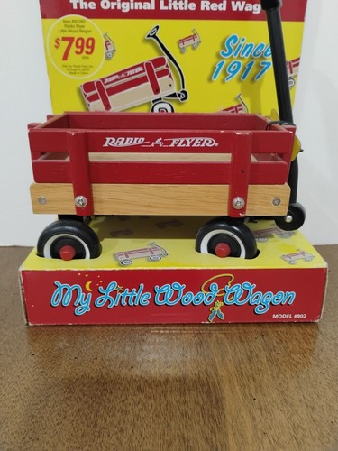Vintage RADIO FLYER My Little Wood Wagon 1998 New - Picture 3 of 12