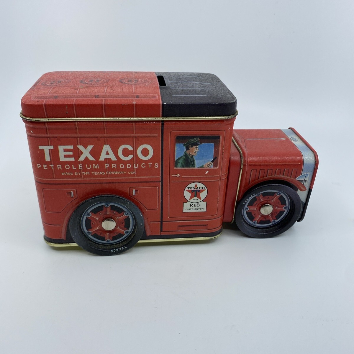Vintage Texaco Metal Tin Fire Truck Bank COLLECTIBLE ITEM | eBay