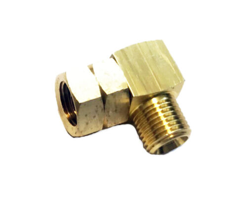 Brass Connection Angle 90° 1/4"" Left Gas Adapter Angle 1/4"" LKS - Picture 1 of 3