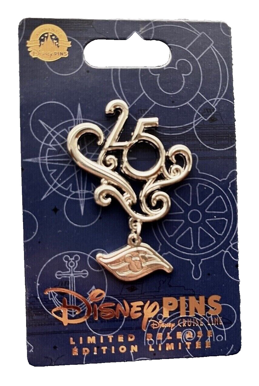 Disney Cruise Line 25th Silver Anniversary Limited Trading Pin New on Card
