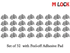 Desktop Anchor Plate for Computer Security Cable Lock "Screw & Pad" 32 Sets NEW