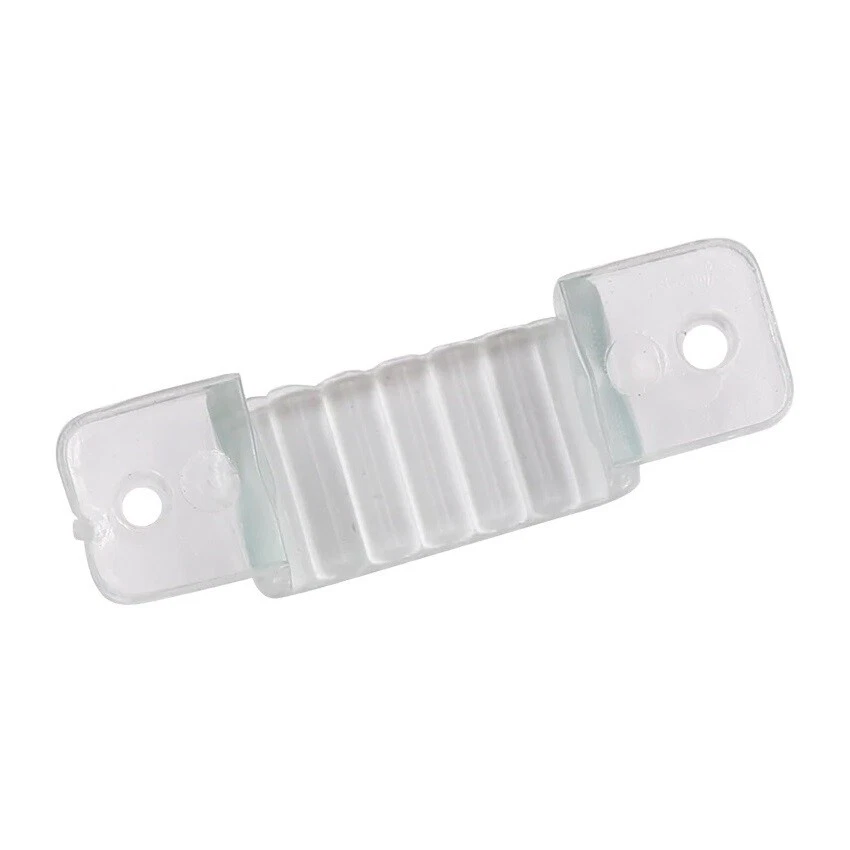 100x LED Strip Mounting Cover 12mm Bracket Holder Hard Plastic Screw Holes - Image 3 of 4